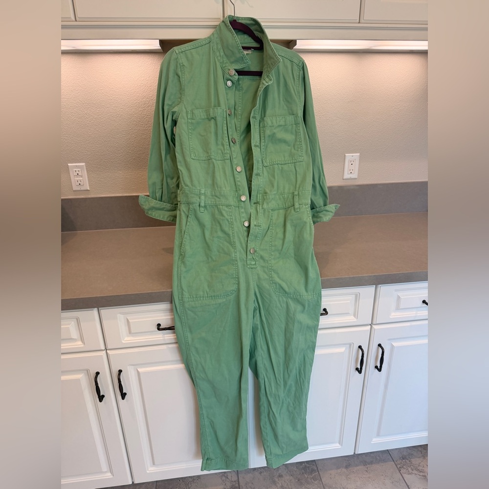 Madewell Mint Green Utility Jumpsuit
